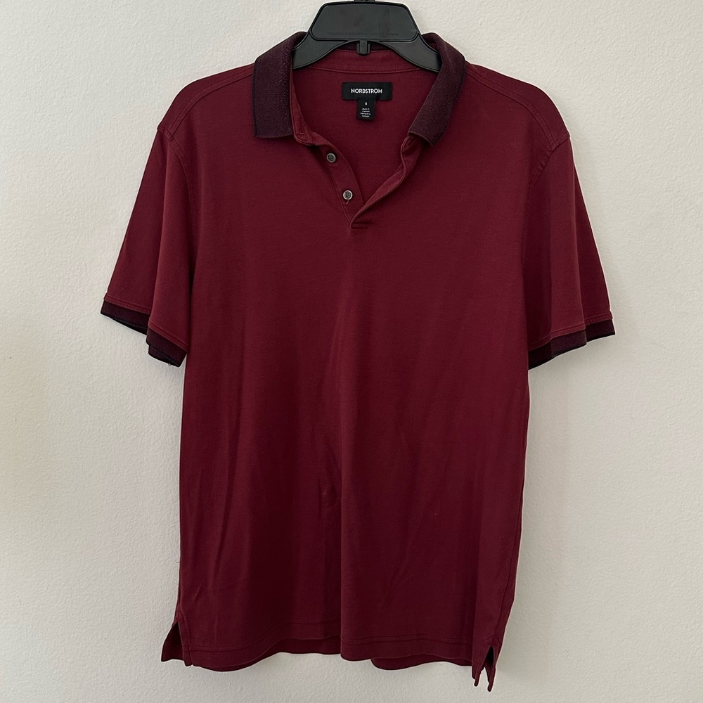 Burgundy Nordstrom Collar Shirt
